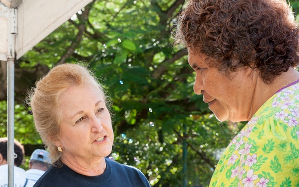 The hospital ship USNS Mercy (T-AH 19) participates in Pacific Partnership 2015 in Suva, Fiji