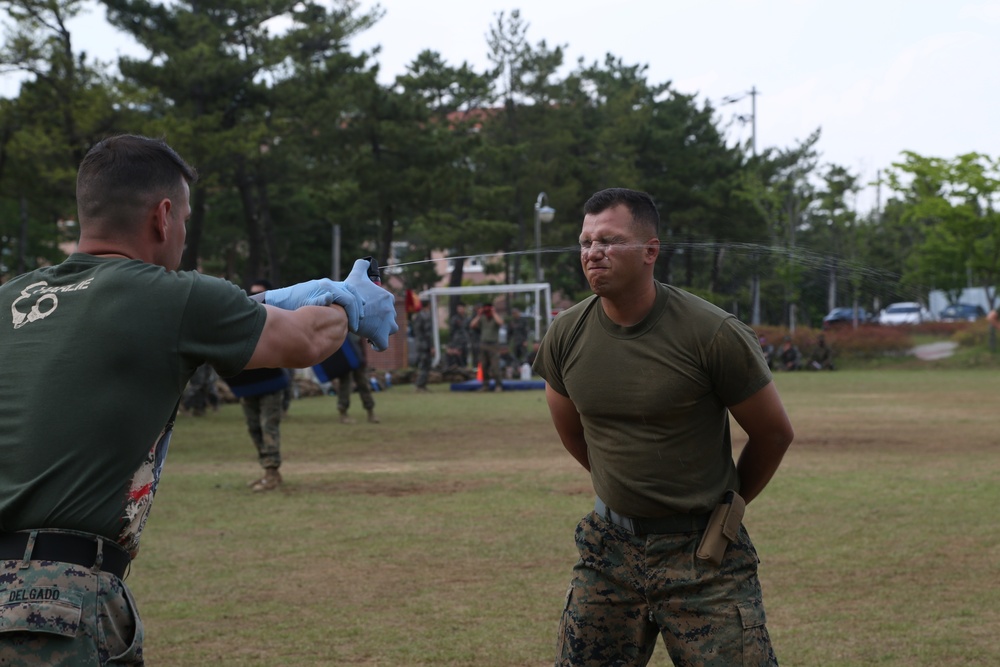 U.S. Marines swap law enforcement training with Korean forces