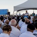 Adm. Gillingham speaks during a ceremony in Fiji for Pacific Partnership 2015