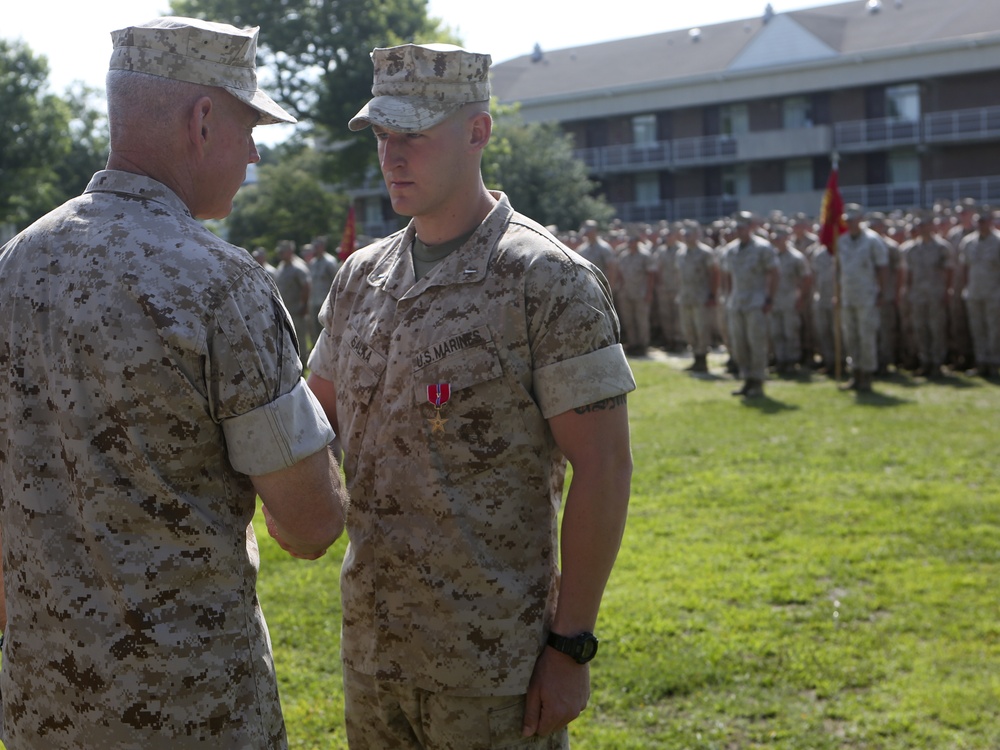 1st Lt. James Salka awarded Bronze Star Medal