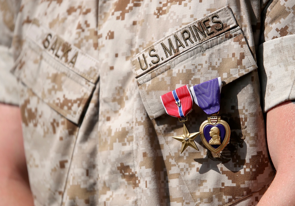 1st Lt. James Salka awarded Bronze Star Medal