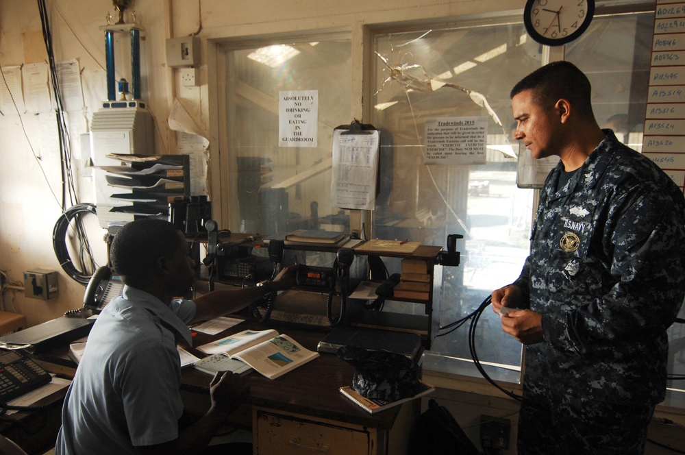 Navy Reserve support to Tradewinds 2015