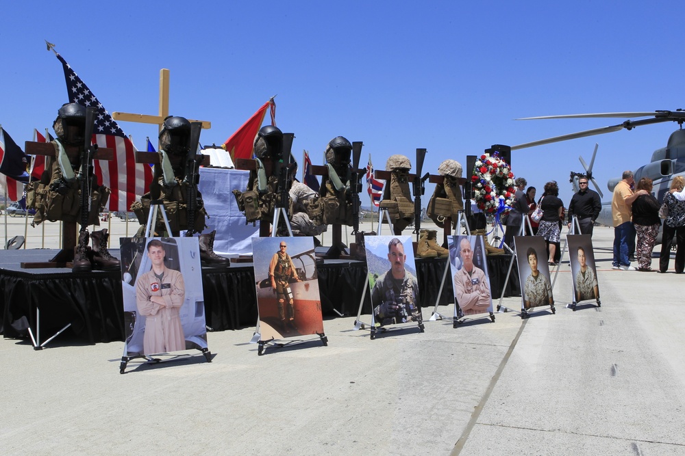 Memorial Service Honoring Six U.S. Marines That Lost Their Lives While Supporting Operation Sahayogi Haat 'Helping Hand'