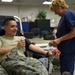 Buckley participates in blood drive