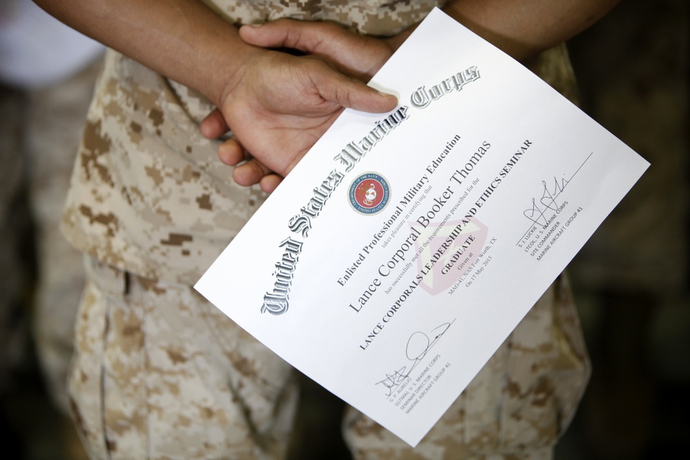 Marines foster small unit leadership with installation’s first Lance Corporal’s Seminar