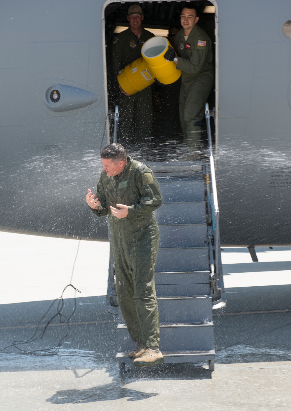 Fini flight for Lt. Cols. Van Hoof, Middleton and Paine