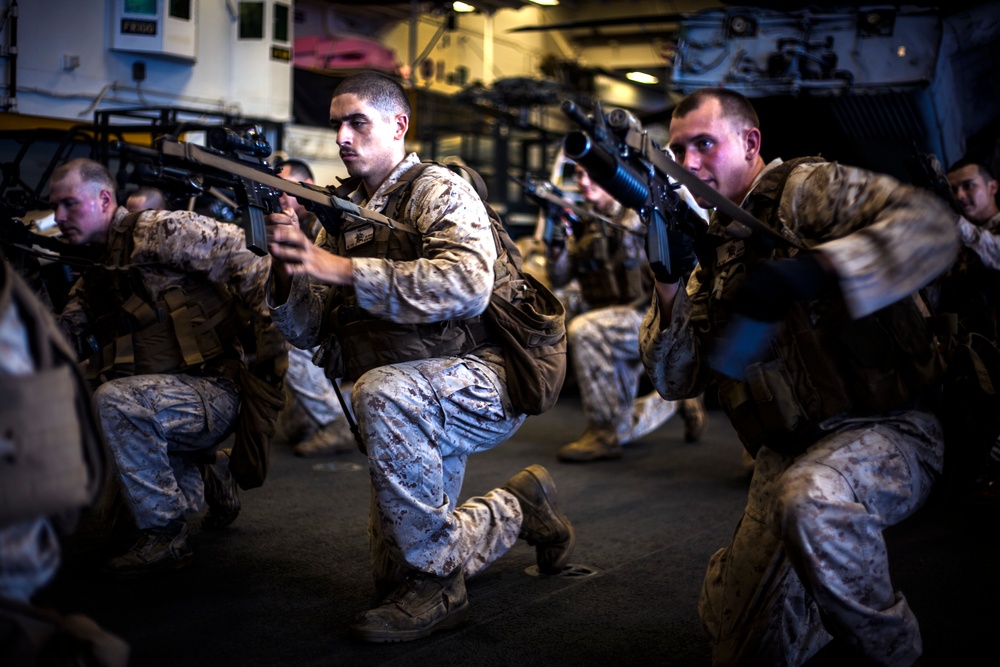 Speed: 15th MEU Marines rehearse for any mission