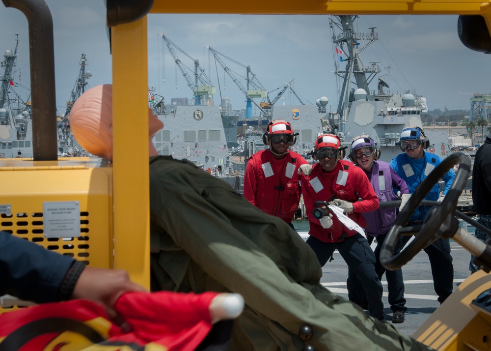ACFF drill aboard USS Somerset