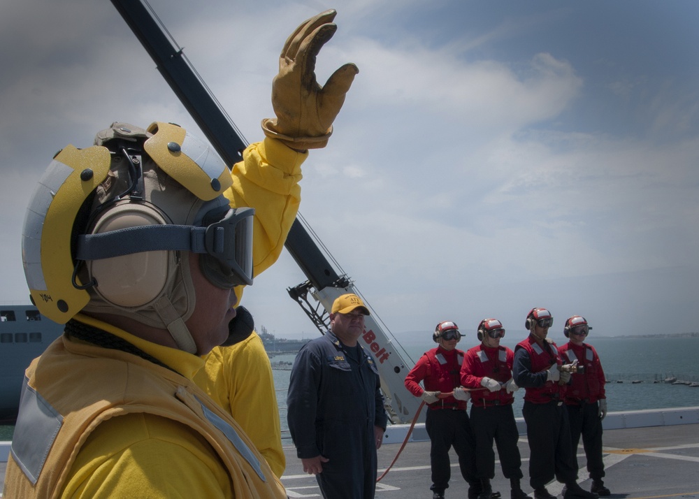 ACFF drill aboard USS Somerset