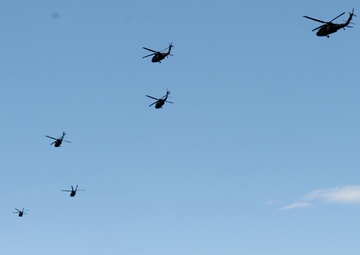 Company C, 207th Aviation Regiment conducts air assault exercise