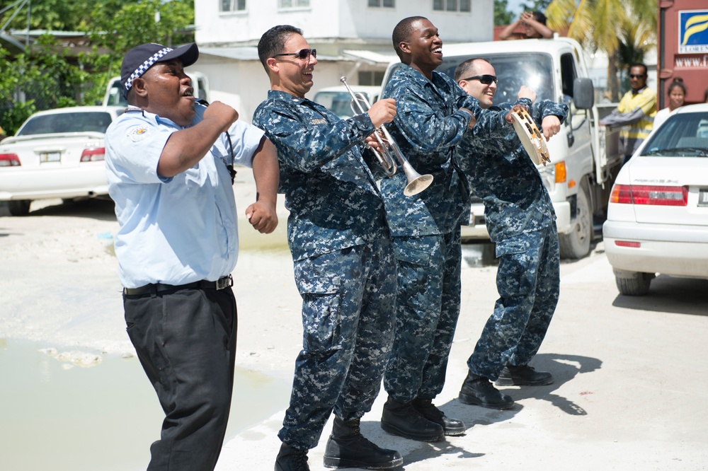 Combined concert with police band and Pacific Partnership Joint Band