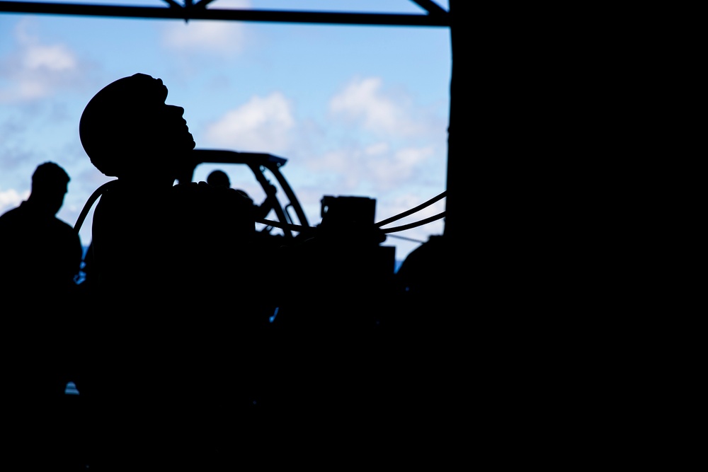 Going Down? U.S. Marines maintain rappelling skills at sea