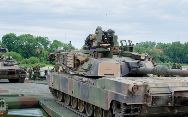 Multinational units conduct assault river crossing operations