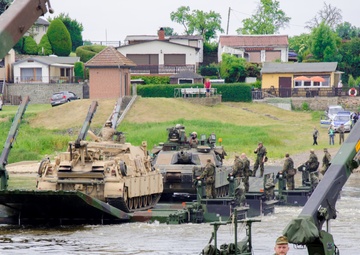 Multinational units conduct assault river crossing operations