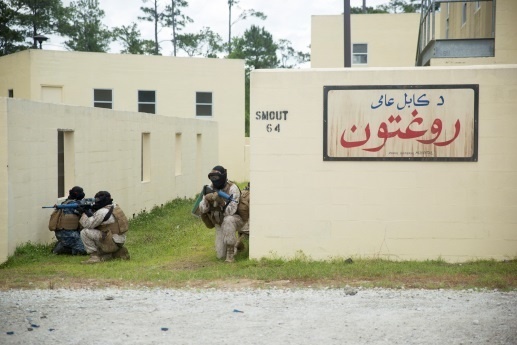 2nd Marine Division Headquarters Battalion conducts basic urban skills training