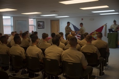 Marines from 1/8 hold first Lance Corporal Seminar