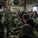 Fleet Master Chief Giordano visits with Sailors at Camp Lemonnier