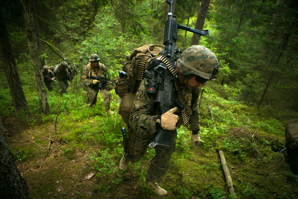 Troops in Contact: U.S. Marines take the offensive during Saber Strike in eastern Europe