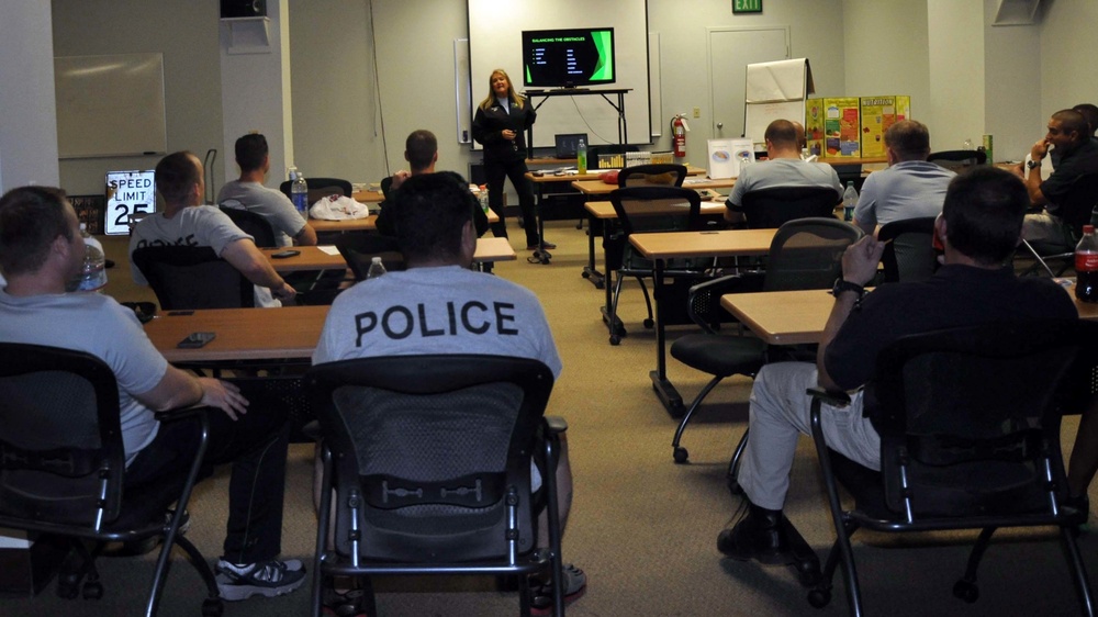 Semper Fit director teaches fitness and nutrition to MCPD officers