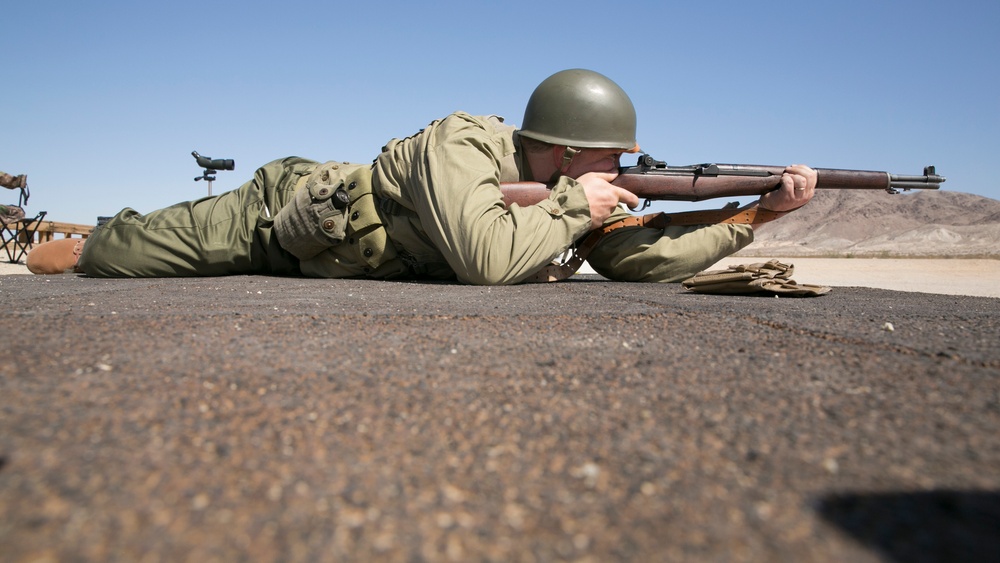 Marines experience weapons from Greatest Generation