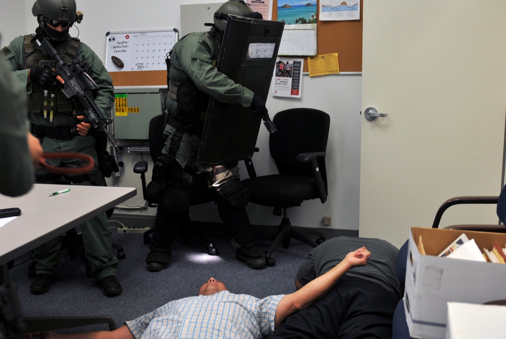 8th MP’s SRT react to active shooter training exercise