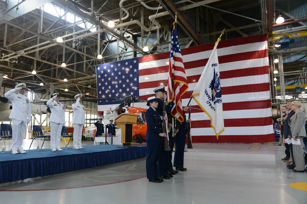 Coast Guard Air Station Kodiak holds change of command ceremony in Kodiak, Alaska