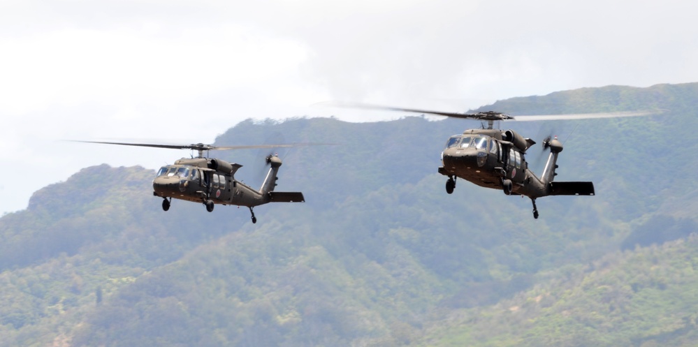 Company C, 207th Aviation Regiment conducts air assault exercise