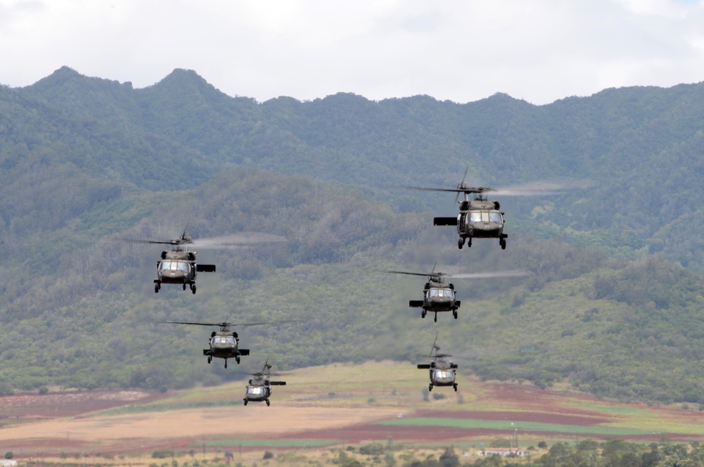Company C, 207th Aviation Regiment conducts air assault exercise