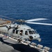 U.S. Marine Harrier pilots ensure landing skills are sharp at sea