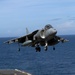 U.S. Marine Harrier pilots ensure landing skills are sharp at sea