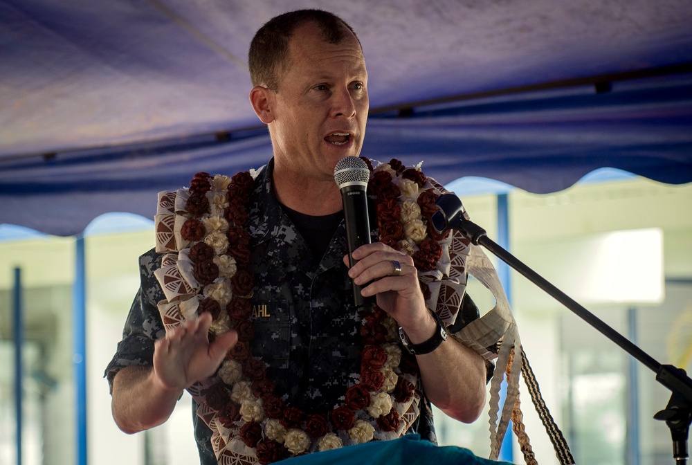 Pacific Partnership 2015 mission commander visits Fiji Maritime Academy