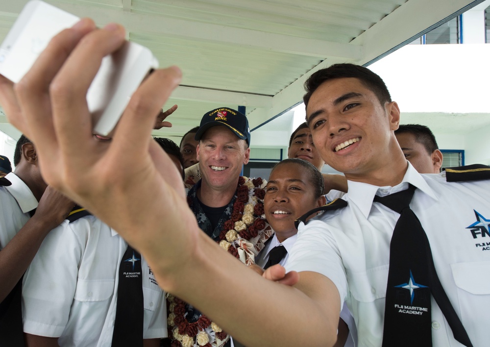 Pacific Partnership 2015 mission commander visits Fiji Maritime Academy