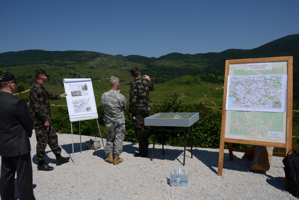 Brigadier Gen. Christopher G. Cavoli visits Ljubljana and Postojna June 8, 2015