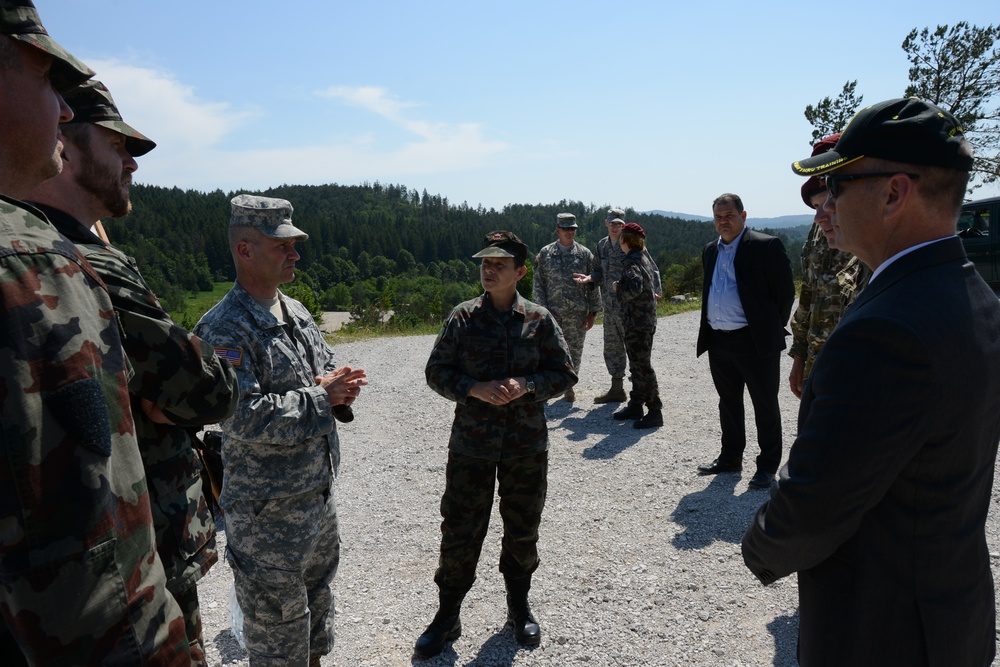 Brigadier Gen. Christopher G. Cavoli visits Ljubljana and Postojna June 8, 2015