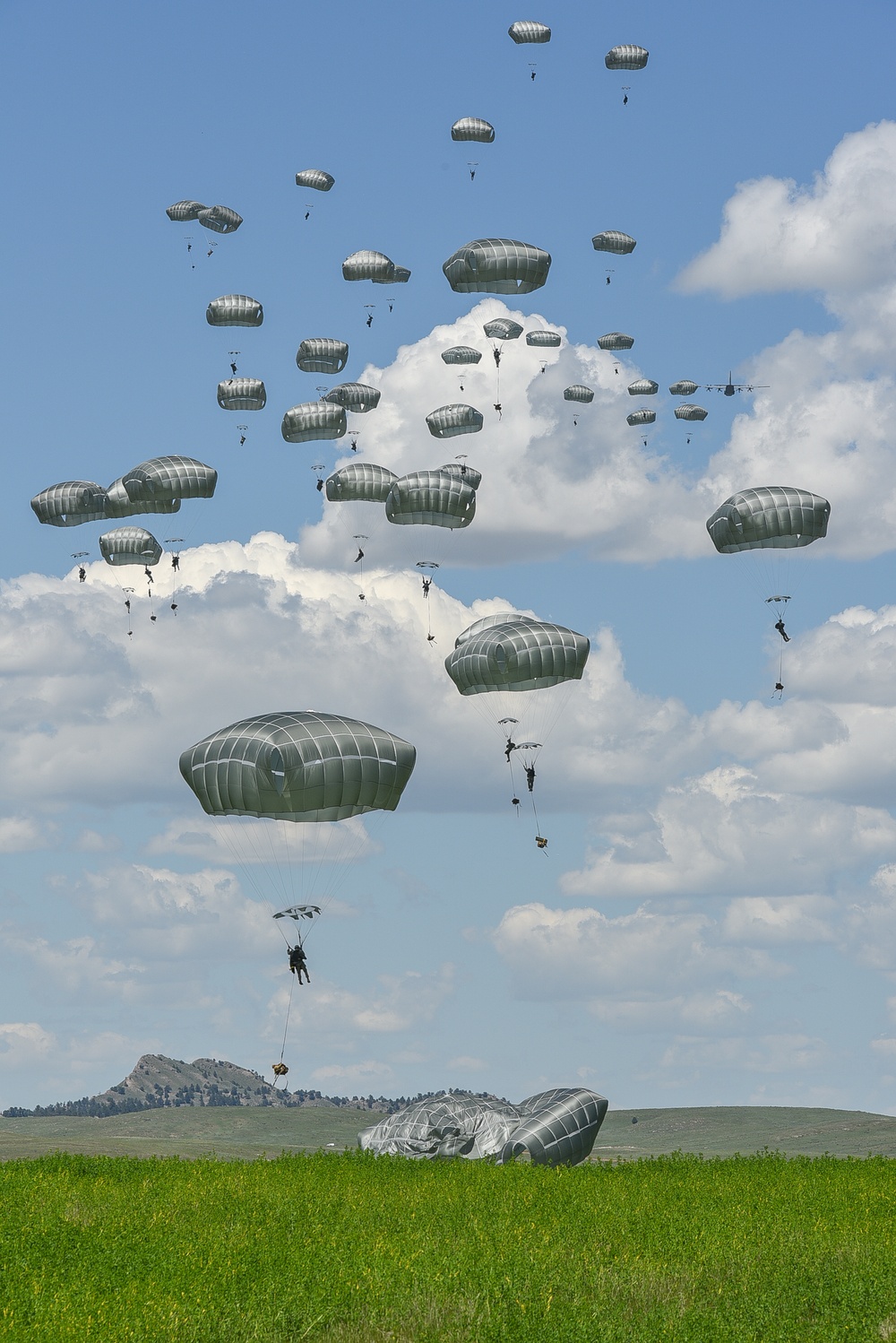 Paratroopers make first jumps on DZ Jonn Edmunds