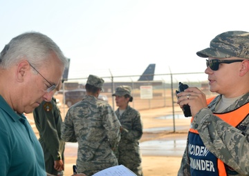 Airmen participate in oil spill response exercise