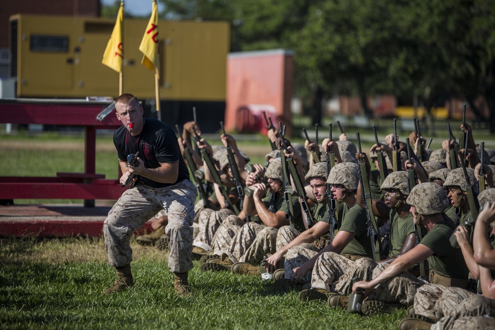 Marine recruits learn, build combat skills on Parris Island