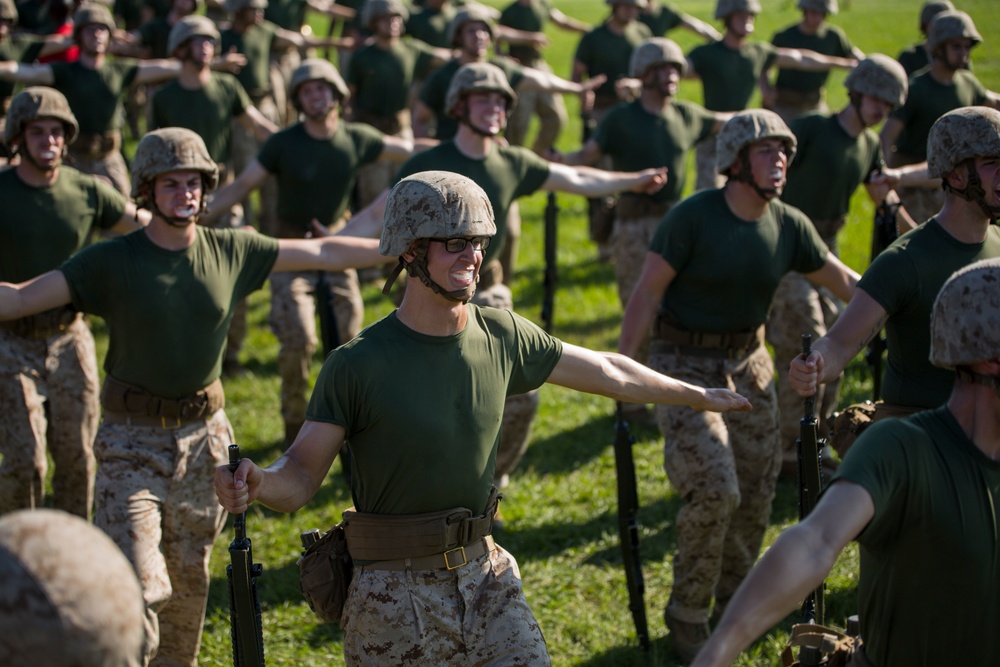 Marine recruits learn, build combat skills on Parris Island