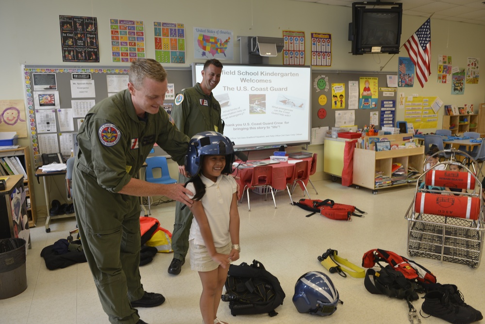Coast Guard members visit local school, teach boating safety