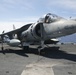 AV-8B Harrier jets practice short takeoff, vertical landings