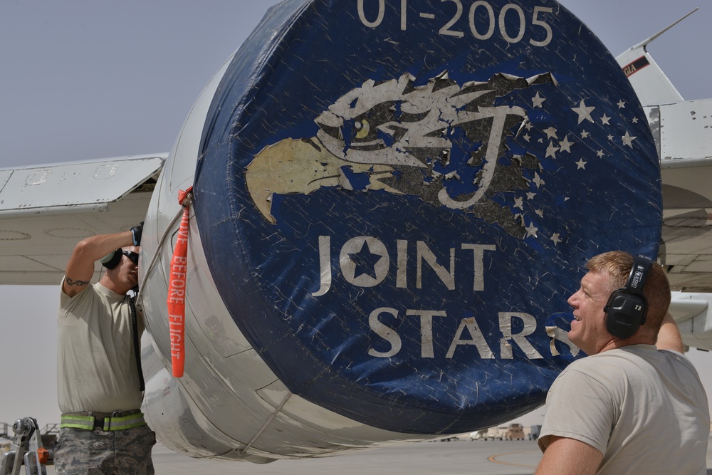 Joint STARS airmen complete 100K combat hour milestone, make Air Force history in AFCENT