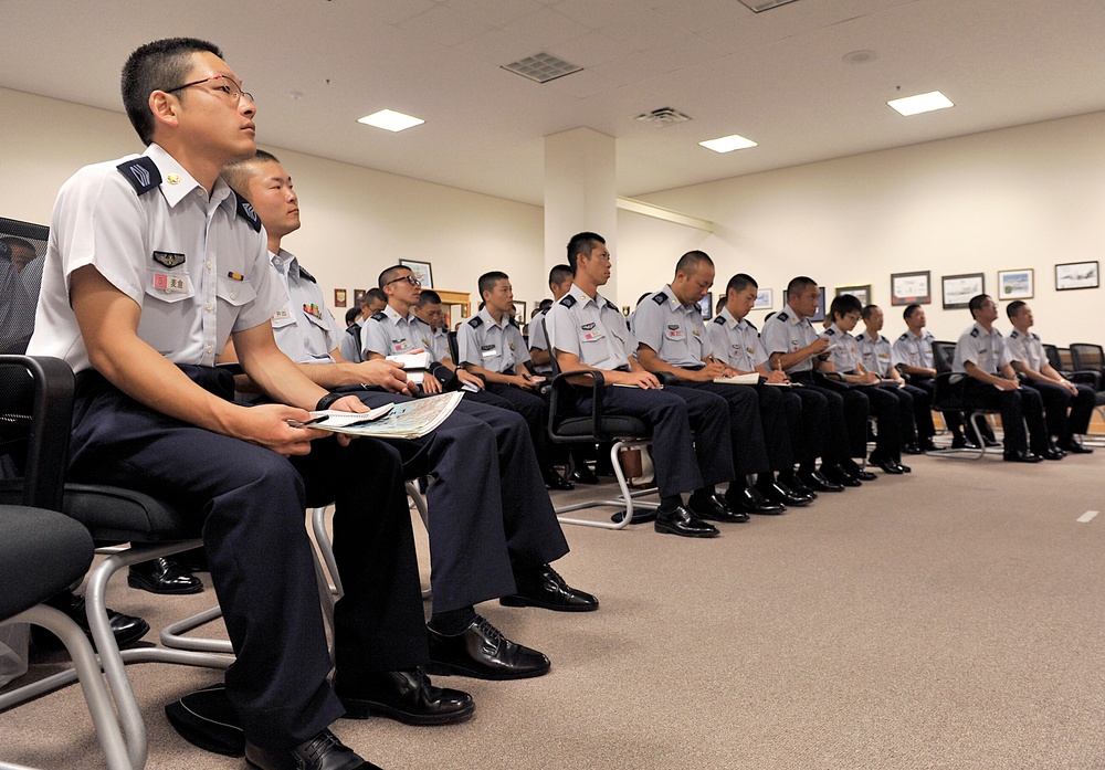 JASDF cadets visit Kadena to increase cooperative relationship