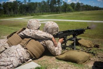 Give ‘em Hell: Support Company conducts machine gun range