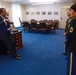 Secretary of defense talks with the Junior and Senior Enlisted Service Member of the Year