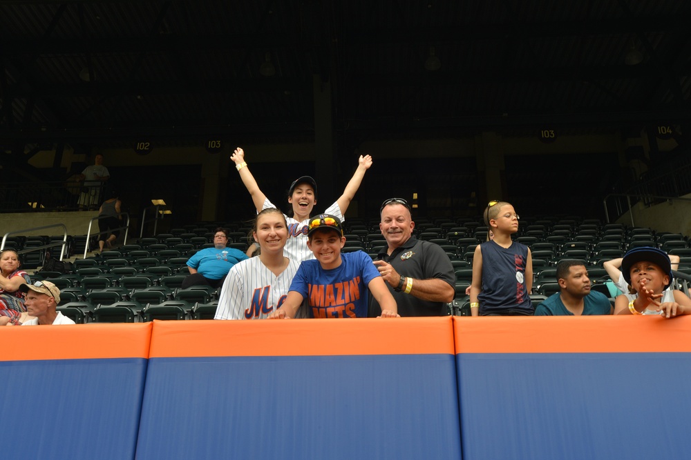 New York Air Guardsmen Play Softball at Citi Field