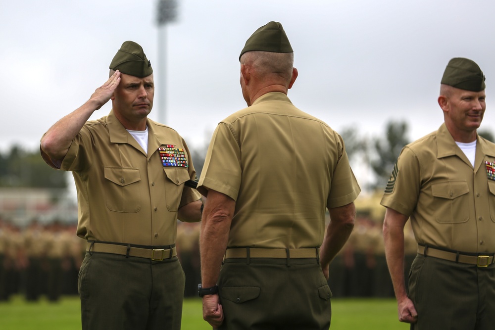 Sowers takes charge as 1st Marine Division's Sgt. Maj.