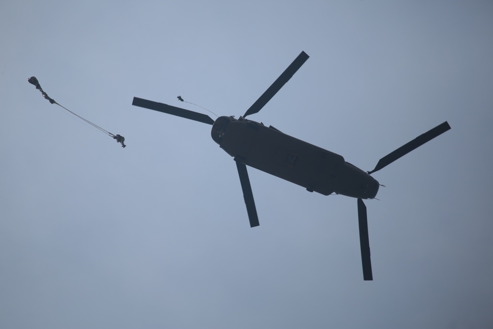 Combined Airborne exercise at Joint Base MDL