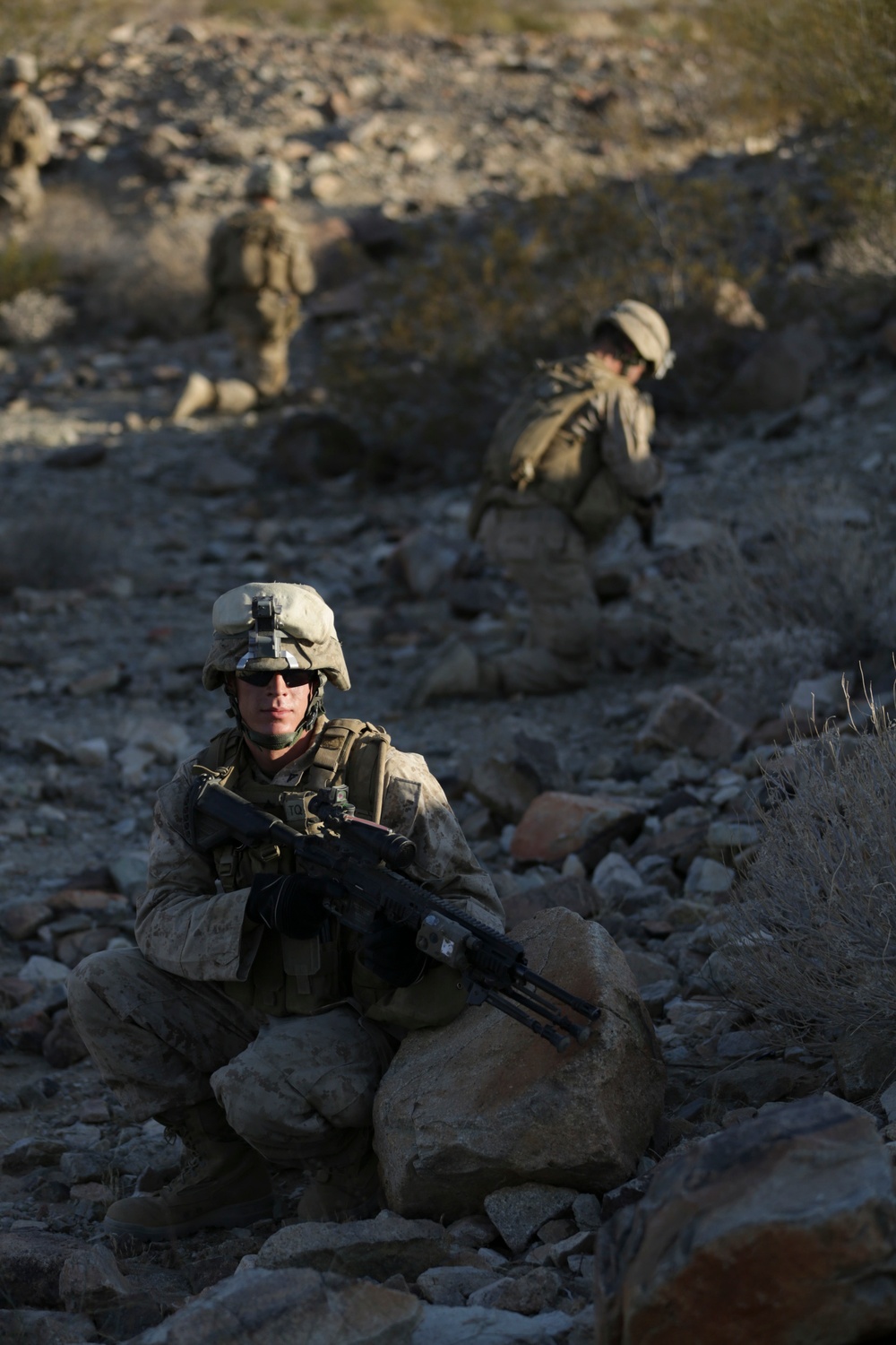 3/25th Lima Company Marines participate in a live fire platoon attack exercise.