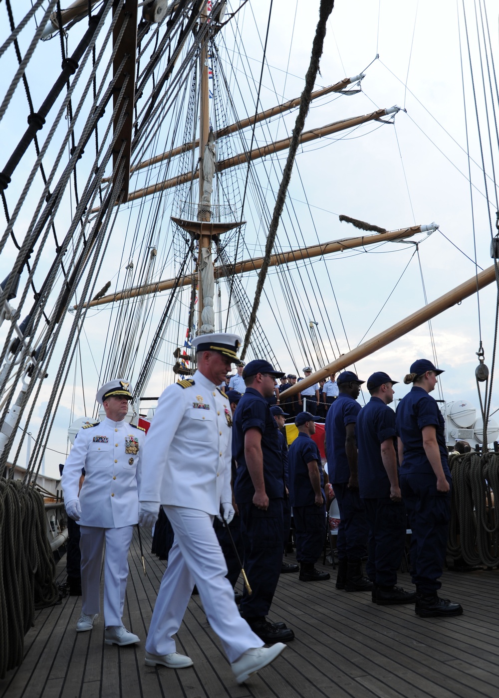 Coast Guard Cutter change of command ceremony