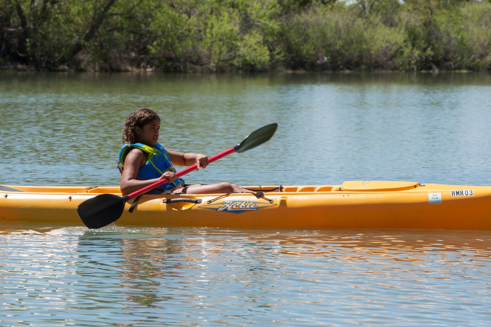 BRAT Camp kids explore outdoors